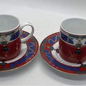 Pierre Balmain set of 2 cups and saucers